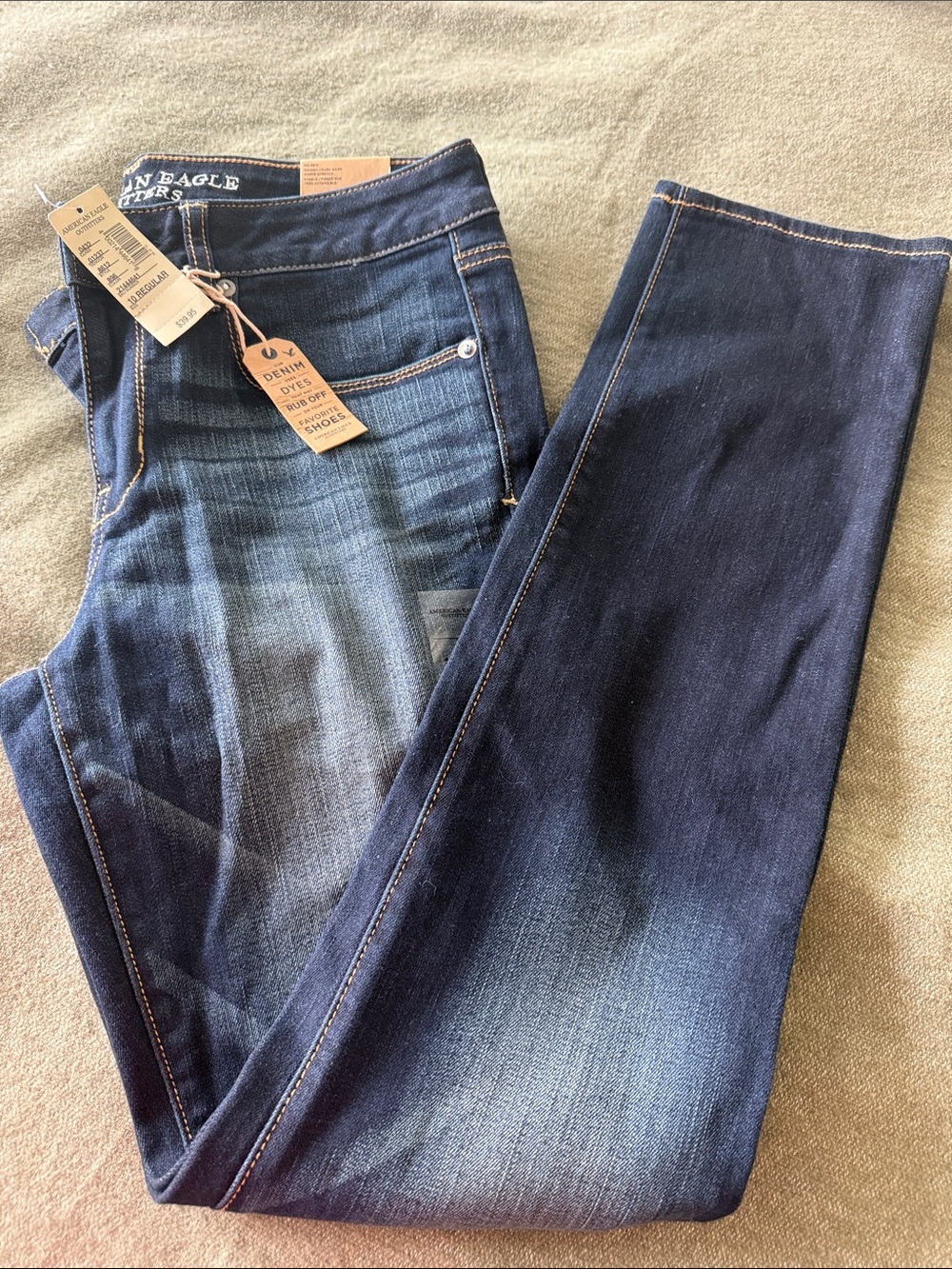 American Eagle Outfitters Low Rise Skinny Dark Indigo Denim Jeans